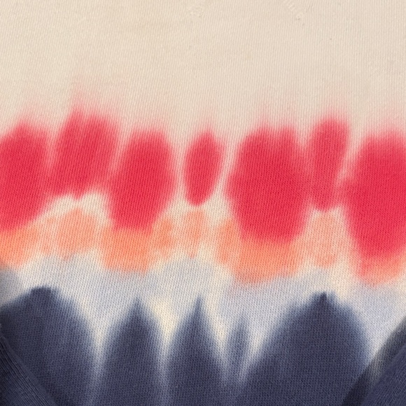 GAP Women's Tie-Dye Sweater - White, Red, Blue - Picture 3 of 3